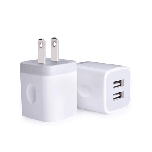 USB Wall Charger, Charger Adapter, Ailkin 2-Pack 2.1Amp Dual Port Quick Charger Plug Cube