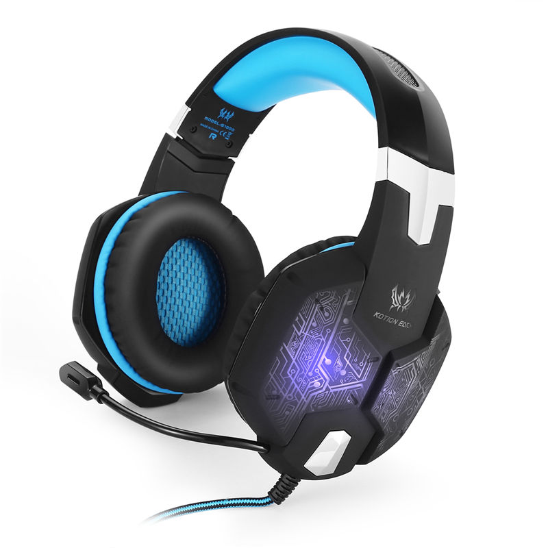 3.5mm Gaming Headphone Gaming Headset Casque Gamer Stereo Headphone With Microphone Mic Led light Game Headsets For PC Computer