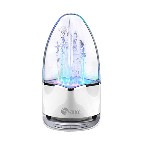 Svance Dancing Water Speaker Portable Wireless  Speaker Powerful Stereo Sound and LED Light Show Music Fountain with 3 Play Modes for iPhone,