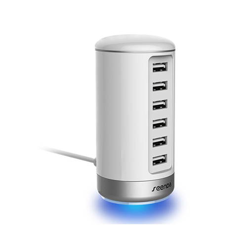 USB Wall Charger, Seenda USB Phone Charger : 6-Port Multi USB Charger with Smart Identification