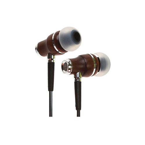Symphonized NRG 3.0 Earbuds Headphones, Wood In-ear Noise-isolating Earphones, Balanced Bass Driven Sound with Mic &amp; Volume Control