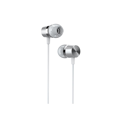 SDFLAYER In Ear Headphones Silverlight Earbuds with Line-in Microphone Heavy Bass Dynamic Driver Earphones with Non Tangle TPE Cord For Running Gym An