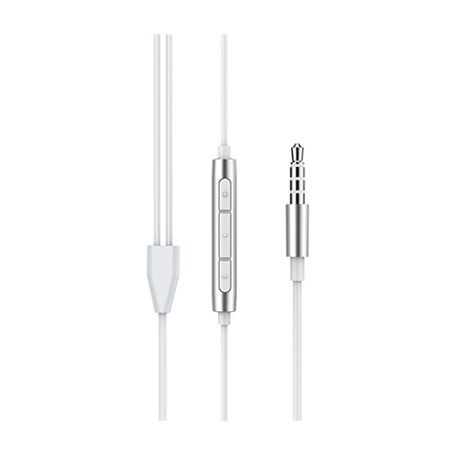 SDFLAYER In Ear Headphones Silverlight Earbuds with Line-in Microphone Heavy Bass Dynamic Driver Earphones with Non Tangle TPE Cord For Running Gym An
