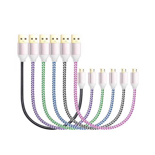 1m Portable Twist Fast Charger Cable for QC3.0 Micro USB / Type-C
