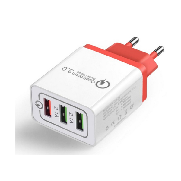 NEW Quick Charging QC 3.0 Smart Charger 3 USB Port Mobile Phone Flash Adapter