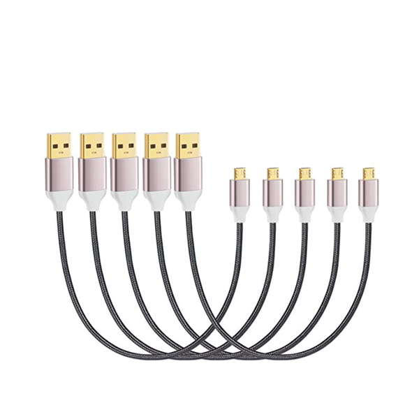 1m Portable Twist Fast Charger Cable for QC3.0 Micro USB / Type-C