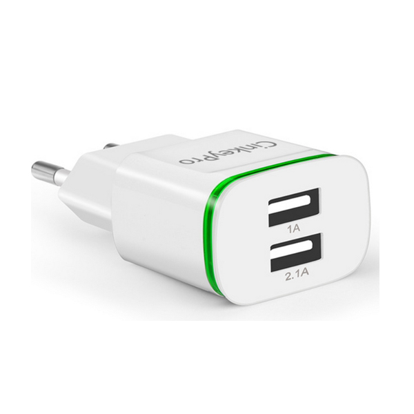 CinkeyPro USB Charger  3.0 Smart Charger 3 USB Port Mobile Phone Flash Adapter